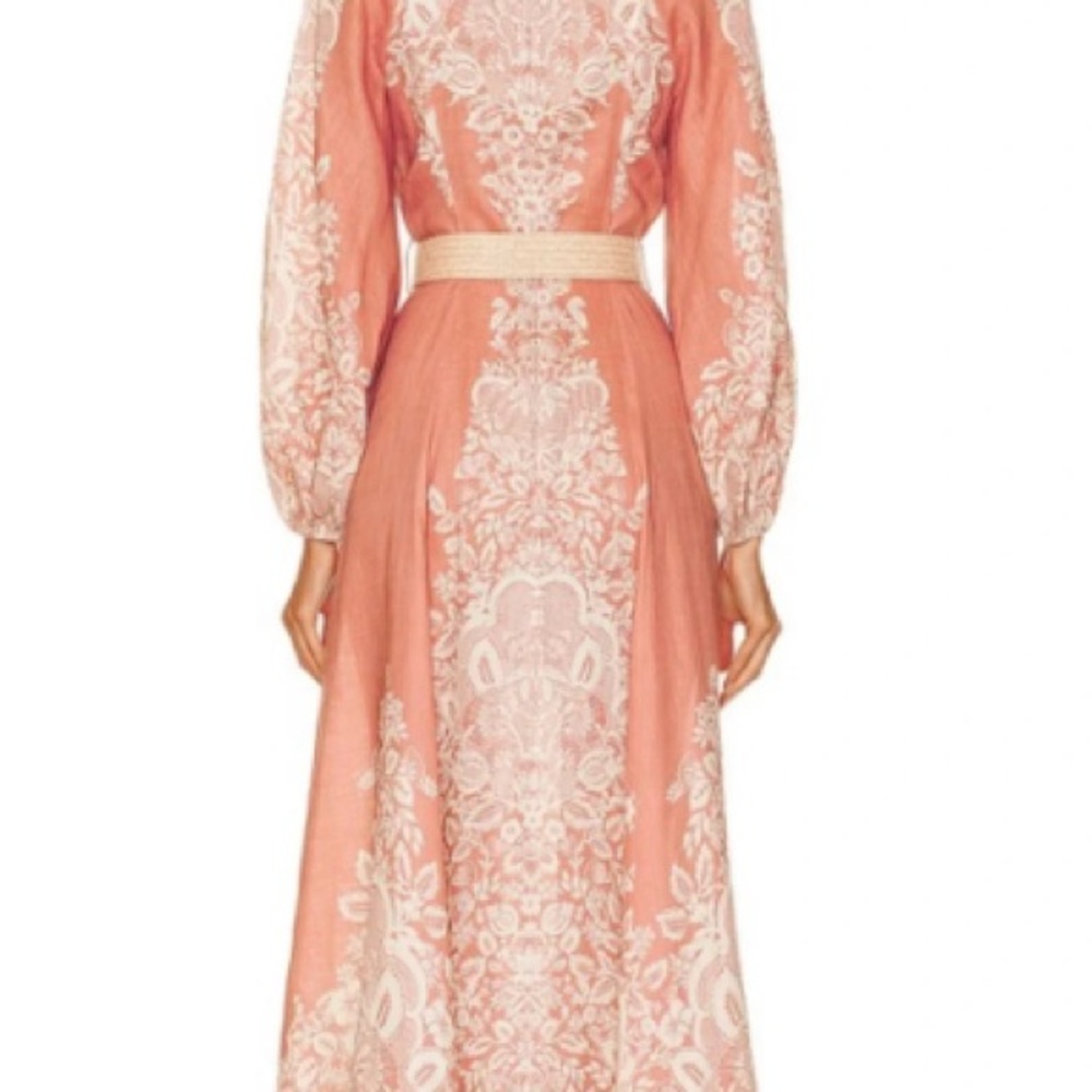 Zimmermann Rose and Cream Maxi Dress - Picture 2 of 3